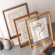 1个/3个+纳米胶双面透明相框，A4展示板，亚克力相框，书法相框，大相框，海报框，壁挂式，适用于家居、客厅、办公室装饰，情人节、新年、复活节、母亲节、生日、毕业季礼物 - 彩色 - 查看 7