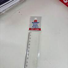 Régua Escolar 30cm Acrimet - Transparente - Visão 2