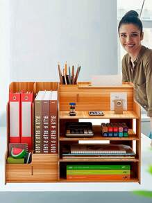 Bluelander organizador de escritorio - Café integral - Ver 8