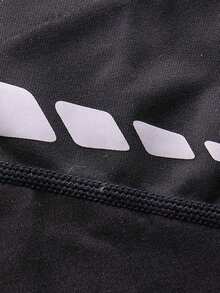 男友风格男士时尚压缩印花紧身裤，适合所有季节，非常适合健身、跑步和训练，高弹性、快干、吸湿排汗 - 灰色 - 查看 7