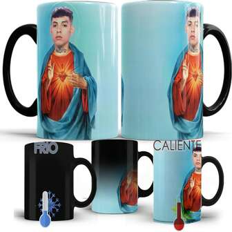 Taza Mágica divertida para regalo de San Natanael Cano, Para Café o Té, Regalo para hombre o mujer, Regalo para amante de la musica