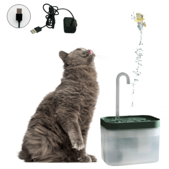 猫咪饮水机 USB供电宠物饮水器 带水龙头套件和过滤器的猫咪饮水机