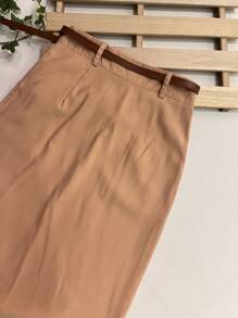 Women Skirts - Khaki - View 9