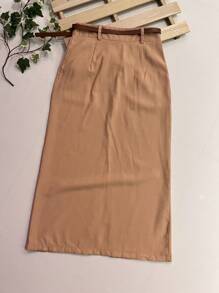Women Skirts - Khaki - View 8