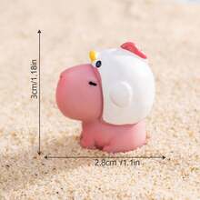 Mini Landscape Creative Lovely Water Pig Capybara Figurine Ornament For Home/Car/Desk Decoration Best Gifts Birthday - Multicolor - View 31