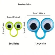 10入組眼睛手指木偶塑料戒指，派對惡作劇遊戲必備，手指木偶眼睛怪物指套，派對小禮物，生日禮品袋填充物 - 彩色 - 查看 5