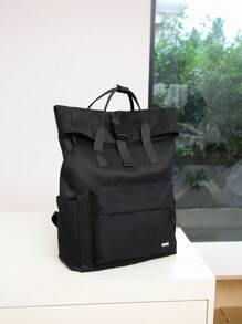 Solid Color Women Functional Backpack Suitable For Daily Commute And Travel, Simple Solid Color Women Casual Functional Backpack, Solid Color Women Functional Backpack, Minimalist Sports Style Backpack, School Backpack