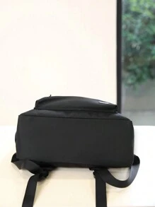 Solid Color Women Functional Backpack Suitable For Daily Commute And Travel, Simple Solid Color Women Casual Functional Backpack, Solid Color Women Functional Backpack, Minimalist Sports Style Backpack, School Backpack