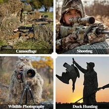 頸巾林區迷彩圍巾沙漠運動戶外 - 卡其色 - 查看 4