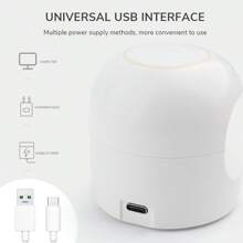 Mini luz UV para uñas de gel, pequeña lámpara LED curadora de uñas, portátil y con secador de uñas USB para curación rápida rizador de pelo
rizador pelo
rulos pelo lampara para uñas lámpara uv led uñas lampara de uñas - Blanco - Ver 7