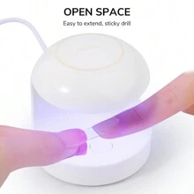 Mini luz UV para uñas de gel, pequeña lámpara LED curadora de uñas, portátil y con secador de uñas USB para curación rápida rizador de pelo
rizador pelo
rulos pelo lampara para uñas lámpara uv led uñas lampara de uñas - Blanco - Ver 2