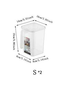 1set Japanese Style Refrigerator Storage Boxes, Drawer Freezer Organizer Containers For Food Preservation, Suitable For Homes, Kitchens, Outdoors, Parties, Gifts, Birthdays