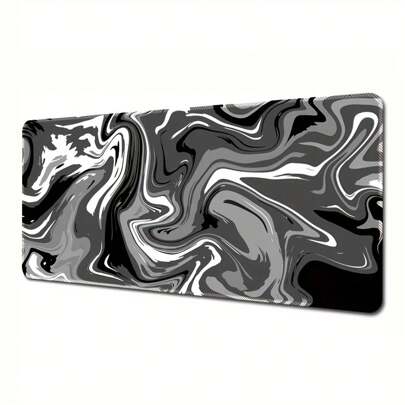 1 Pieza Gran Alfombrilla De Ratón Con Bloque De Color, Graffiti Abstracto Y Línea De Juego Disponible En 5 Tamaños