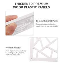 12/24PCS Hanging Room Divider Panels Thick White Privacy Screen Divider DIY Room Partition Separation Wall For Home Bedroom Office Shop Decor, 11.4" X 11.4" Braided - hình học - Xem 11