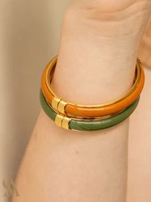 Women Bangles - 駝色 - 查看 6