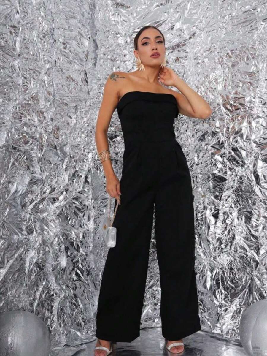 Women Jumpsuits - Black - View 1