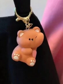 Chaveiro magnético de casal com urso de desenho animado fofo com coração, Presente de Dia dos Namorados, Lembrança, Acessório de Carro, Enfeite de Bolsa, Acessório Escolar, Gótico Fofo Y2k