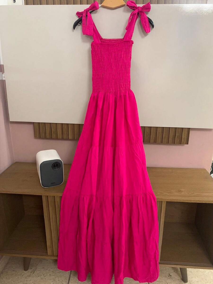 Women Dresses - 玫紅色 - 查看 1