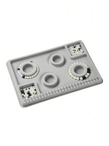 1pc Small Plastic Jewelry Design Board & Bead Roller, Suitable For Bracelet & Necklace Diy Making