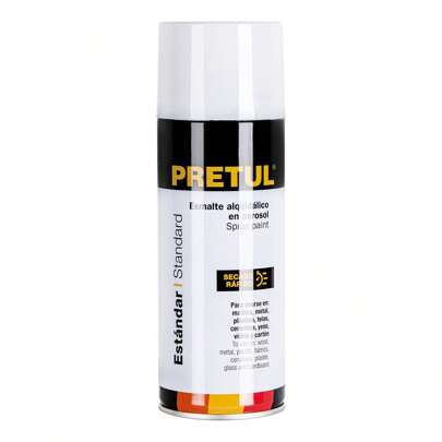 PINTURA EN AEROSOL BLANCO MATE 400 ML PA-BM-P PRETUL 27175