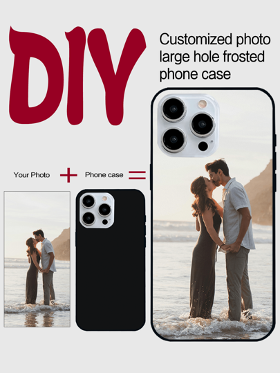 1pc Customized Personalized Graphic Design Full Coverage Silicone Lens Protection Phone Case Compatible With Apple IPhone 16, 15, 14, 13, 12, 11 Pro Max Wedding