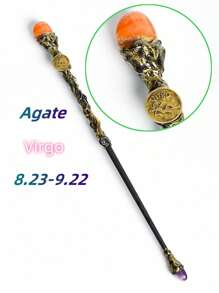 12 Zodiac Elegant Handmade Crystal Magic Wand, Suitable For Witches And Wizards Role-Playing - 30cm/11.8inch - View 16