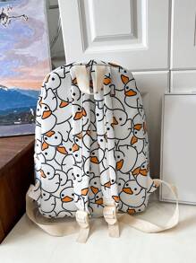 1 pieza Mochila infantil con diseño de oso, mochila escolar para niños pequeños, mochila versátil y ligera con cremallera y correas ajustables para uso diario, viajes, vacaciones y al aire libre