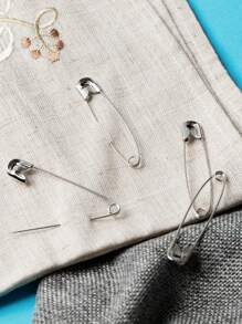 120pcs-Mini Pins, Silver Pin, 0.75inch, Metal Pin Suitable For Clothing Sewing Arts And Crafts Clothing Clip Tools - Silver - View 4