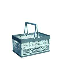 1入摺疊式便攜式野餐籃，蔬果籃，超市購物手提袋