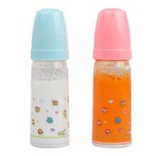 Set de 2/3/4/6 biberones y botellas de jugos pequeñas mágicas de muñecas bebé, juego de biberones y botellas de jugo de muñeca, biberones mágicos con líquido que desaparece, botellas de leche y jugo raras, biberones mágicos con líquido que desaparece, juguetes para niños, adecuados como accesorios de muñecas (color y estilo aleatorios, el tamaño real es pequeño, ver referencia de tamaño en detalles, acercar con precaución si hay preocupación) - Multicolor - Ver 14