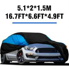 5.10*2.00*1.50m Sedan Blue And Black Color Combination Full Sunshade, Anti-UV, Dustproof, Rainproof - 黑藍 - 查看 3