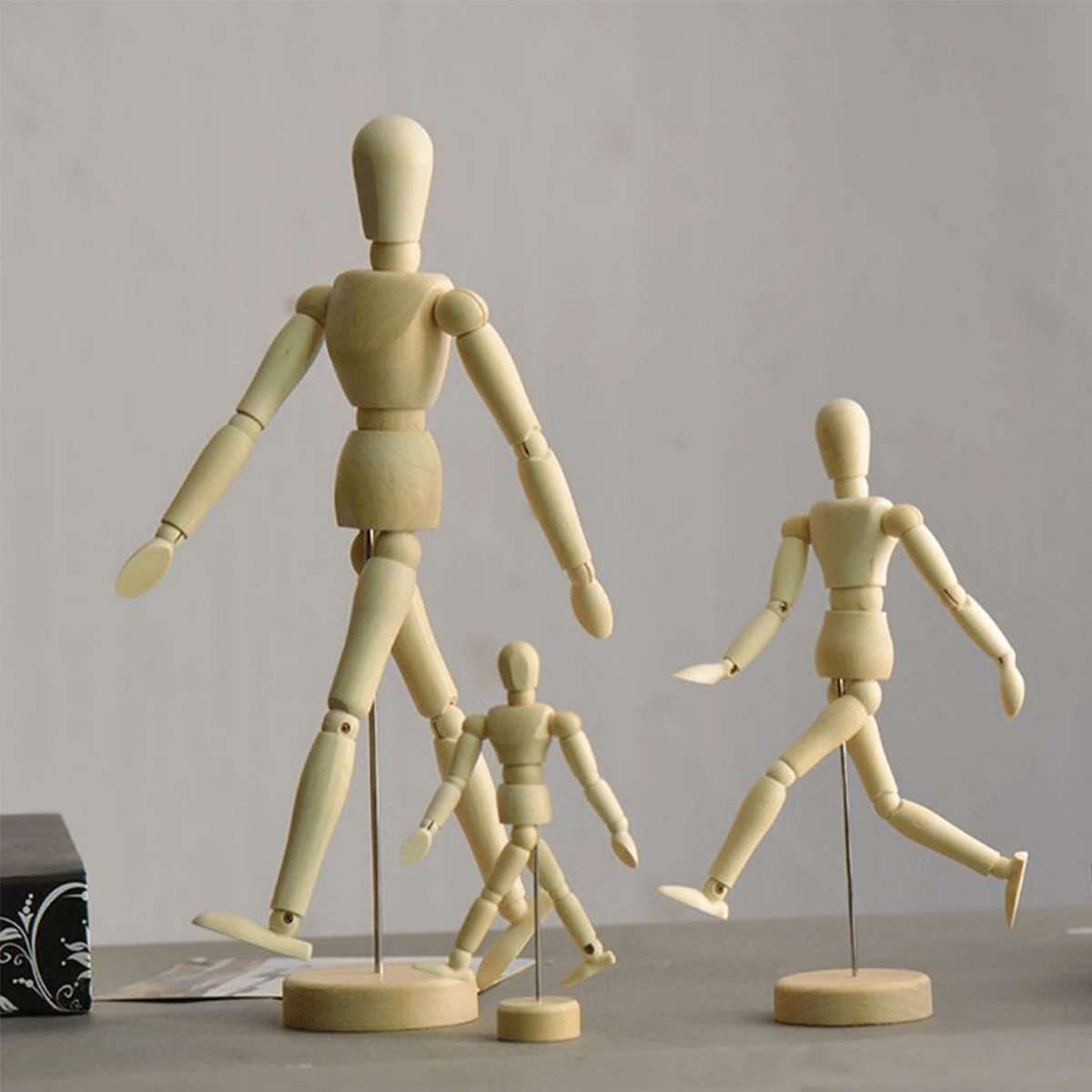A Joint Flexible And Movable Puppet Figurine, Cartoon Drawing, Human ...