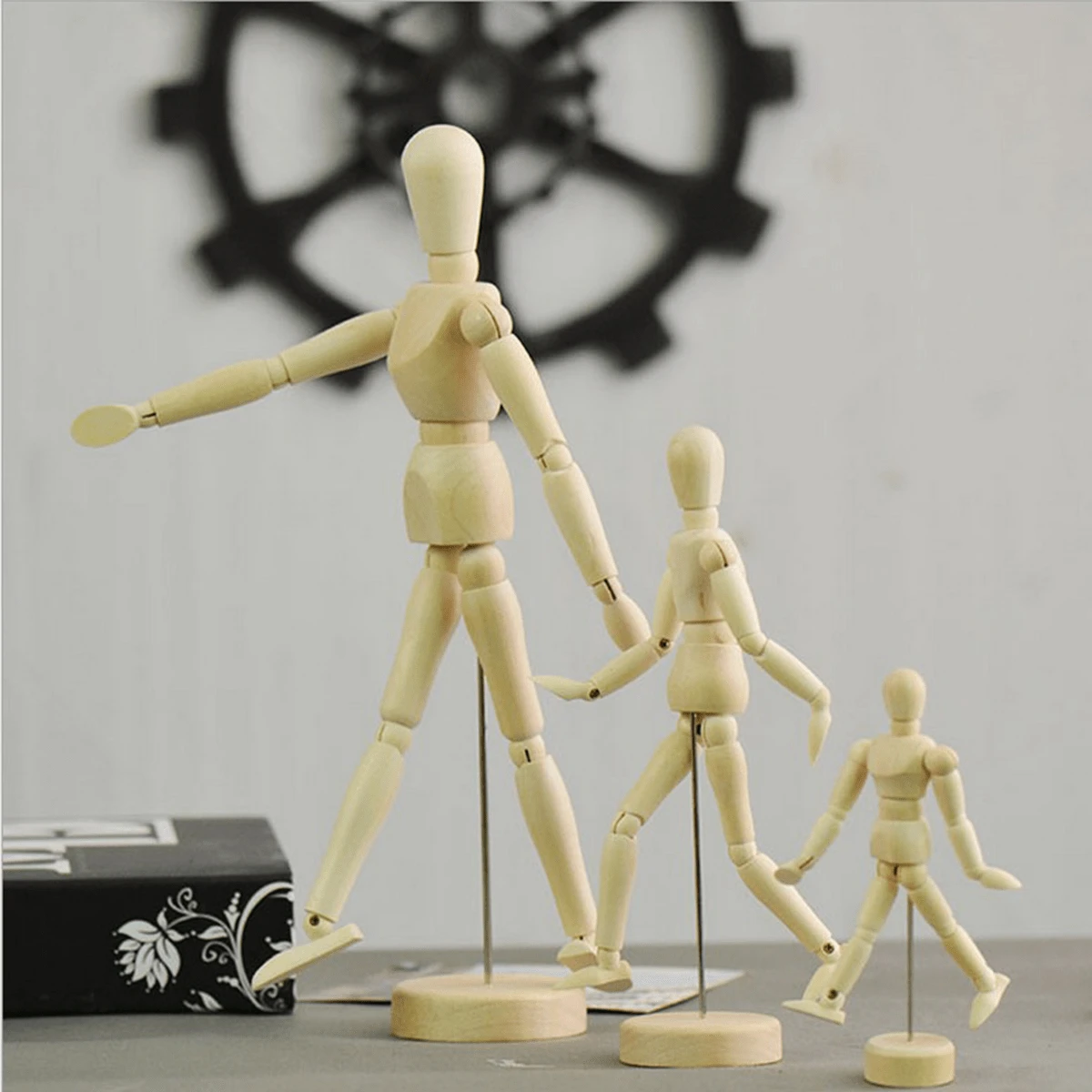 A Joint Flexible And Movable Puppet Figurine, Cartoon Drawing, Human ...