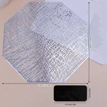 1入組北歐風格餐桌墊，防燙、耐水、防油碗杯墊，家居必備，金色