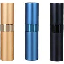 Wiederverwendbare 10ml Aluminium-Reiseparfümflasche, Mini-Taschenparfümflasche, tragbare Aluminium-Parfümflasche