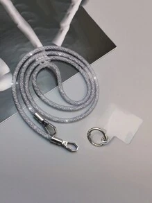 Nouveau sac bandoulière multifonctionnel avec strass, longue bandoulière amovible, pratique et élégant pour hommes et femmes. Design maille, cadeau idéal pour mère, famille, amis, anniversaire, vacances, accessoire de téléphone - Multicolore - Voir 21