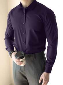 Men Shirts - Purple - View 2