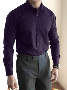 Men Shirts - Purple - View 1