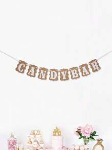 1 cái Biểu ngữ thanh kẹo cho trang trí sinh nhật, đám cưới và tiệc tùng, Giáng sinh - Xem 4