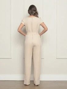 Women Jumpsuits - 米色 - 查看 2
