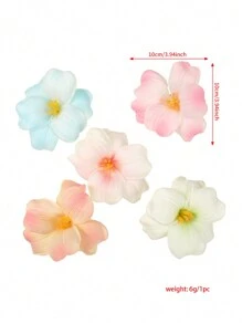 1 pieza Clip para el cabello con flor de lirio artificial de estilo bohemio, Pinza para el cabello para el Día de San Valentín, Pasadores para el cabello, Accesorios escolares, Atuendos de vacaciones para mujer