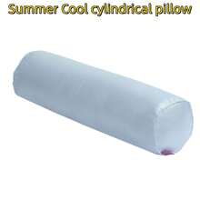 1入組純色圓柱形枕頭，多種設計的冰絲（夏季涼爽）圓柱形，家庭臥室沙發單元裝飾枕頭，適用於支撐頸部，腿部和背部，也可用作瑜珈和沙發靠墊 - 彩色 - 查看 1