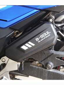 1pc Motorcycle Scooter Bike Side Box Frame Bag Hard Shell Electric Bike Hanging Bag Saddle Tools Storage Bag Side Bag Bag Hard Shell Riding Storage Bag Kit Upper Tube Bike Riding Bag - Black - View 3