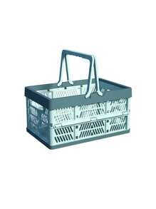 1入摺疊式便攜式野餐籃，蔬果籃，超市購物手提袋