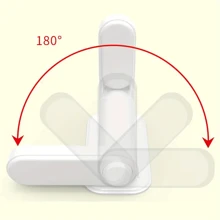 1/2pcs White Door Handle Lock, Durable Lock, And Home Protection Lock Immediately Protect Your Home And Can Be Easily Installed Without Tools - White - View 10