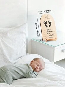 Cute Wooden Ultrasound Picture Frame - Beautiful Double Sided Sign For The Announcement Of Your Pregnancy Or Baby's Birth - Nursery Decor Sonogram Photo Frame & Pregnancy Gift For First Time Moms Baby Shower Family Decorations Gifts