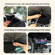 1 Tấm Che Nắng Ô Tô Ô, Phong Cách Hoạt Hình Dễ Thương, Chống Nắng, Cách Nhiệt, Chống Tia UV Kính Chắn Gió Tấm Che Nắng - màu nâu - Xem 4