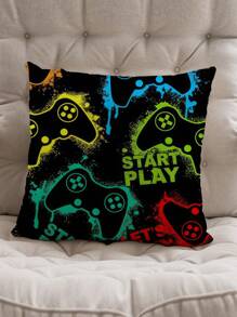 1 Stück & 4 Stücke Gaming Controller Thematische dekorative Kissenbezüge, Traum für Männer, geeignet für Auto, Zuhause, Schlafzimmer, Wohnzimmer (Innenkissen nicht enthalten)