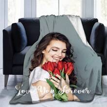 1 chiếc chăn nỉ cá nhân có hình ảnh, chăn ảnh tùy chỉnh in HD, chăn khoảnh khắc đáng nhớ mềm mại và ấm áp, món quà ngày lễ tuyệt vời. - Nhiều màu - Xem 4
