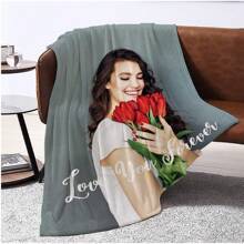 1 chiếc chăn nỉ cá nhân có hình ảnh, chăn ảnh tùy chỉnh in HD, chăn khoảnh khắc đáng nhớ mềm mại và ấm áp, món quà ngày lễ tuyệt vời. - Nhiều màu - Xem 6